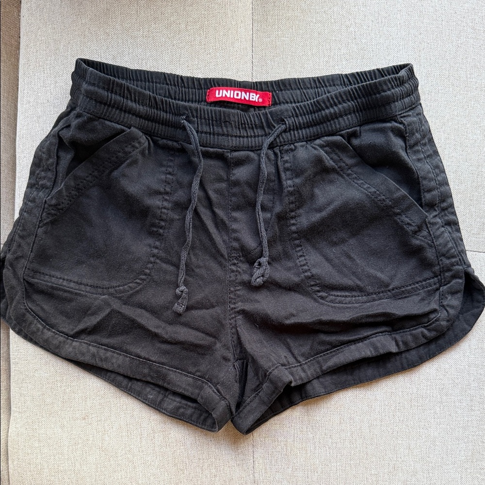 UNIONBAY Kids Black Drawstring Shorts